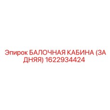 1622934424 БАЛОЧНАЯ КАБИНА (ЗАДНЯЯ) Epiroc