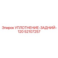 52107257 УПЛОТНЕНИЕ-ЗАДНИЙ-120 Epiroc