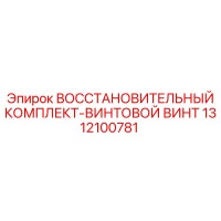 1312100781 ВОССТАНОВИТЕЛЬНЫЙ КОМПЛЕКТ-ВИНТОВОЙ ВИНТ (Epiroc)