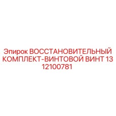 1312100781 ВОССТАНОВИТЕЛЬНЫЙ КОМПЛЕКТ-ВИНТОВОЙ ВИНТ (Epiroc)