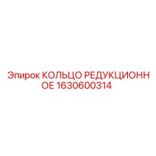 1630600314 КОЛЬЦО РЕДУКЦИОННОЕ Epiroc