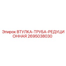 2695038030 ВТУЛКА-ТРУБА-РЕДУЦИОННАЯ Эпирок
