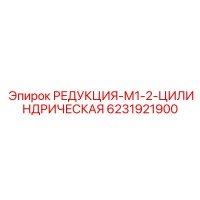 6231921900 РЕДУКЦИЯ-М1-2-ЦИЛИНДРИЧЕСКАЯ Epiroc