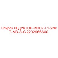 2202966600 РЕДУКТОР-RIDUZ-F1-2NPT-M3-8-G Epiroc
