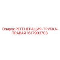 1617903703 РЕГЕНЕРАЦИЯ-ТРУБКА-ПРАВАЯ Epiroc