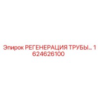 1624626100 РЕГЕНЕРАЦИЯ ТРУБЫ... Epiroc