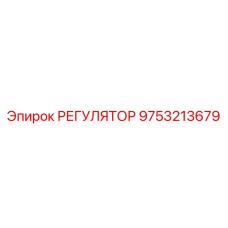 9753213679 РЕГУЛЯТОР Epiroc