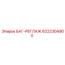6222304900 БАГ-РЕГЛАЖ Epiroc