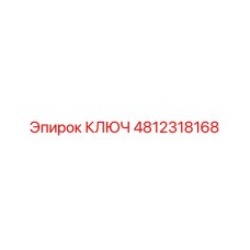 4812318168 КЛЮЧ Epiroc