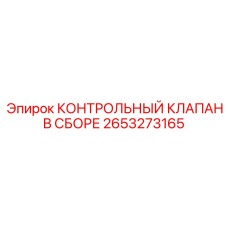 2653273165 КОНТРОЛЬНЫЙ КЛАПАН В СБОРЕ Epiroc