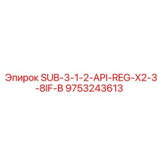 9753243613 SUB-3-1-2-API-REG-X2-3-8IF-B Epiroc