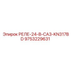 9753229631 РЕЛЕ 24В CA3 KN317BD (Epiroc)