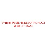 4812117923 РЕМЕНЬ БЕЗОПАСНОСТИ Epiroc
