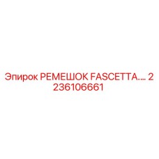 2236106661 РЕМЕШОК FASCETTA Epiroc