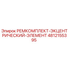 4812155395 РЕМКОМПЛЕКТ-ЭКЦЕНТРИЧЕСКИЙ-ЭЛЕМЕНТ Epiroc