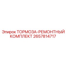 Комплект для ремонта тормозов Epiroc 2657814717