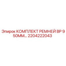 2204222043 КОМПЛЕКТ РЕМНЕЙ BP 950MM Эпирок