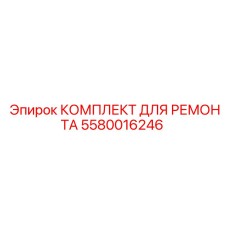 5580016246 КОМПЛЕКТ ДЛЯ РЕМОНТА Epiroc