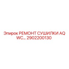 2902200130 РЕМОНТ СУШИЛКИ AQ WC… Epiroc