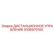9106970100 ДИСТАНЦИОННОЕ УПРАВЛЕНИЕ Epiroc