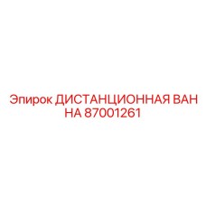 87001261 ДИСТАНЦИОННАЯ ВАННА Epiroc