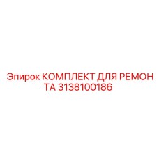 3138100186 КОМПЛЕКТ ДЛЯ РЕМОНТА Эпирок
