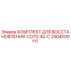 2904500111 КОМПЛЕКТ ДЛЯ ВОССТАНОВЛЕНИЯ-CD70-40-C Epiroc