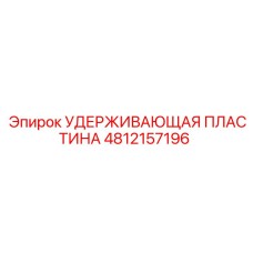 4812157196 УДЕРЖИВАЮЩАЯ ПЛАСТИНА Epiroc