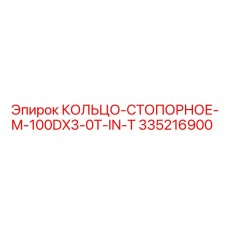 335216900 КОЛЬЦО-СТОПОРНОЕ-M-100DX3-0T-IN-T Epiroc