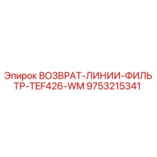 9753215341 ВОЗВРАТ-ЛИНИИ-ФИЛЬТР-TEF426-WM Epiroc