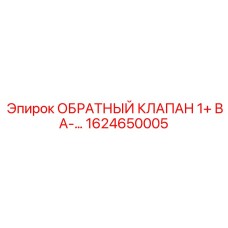1624650005 ОБРАТНЫЙ КЛАПАН 1+ ВА-… Epiroc