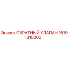 1619315000 ОБРАТНЫЙ КЛАПАН Epiroc