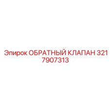 3217907313 ОБРАТНЫЙ КЛАПАН Epiroc