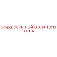 8113031114 ОБРАТНЫЙ КЛАПАН от Epiroc