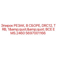 5697001166 РЕЗАК, В СБОРЕ, DRC12, TRB, 1