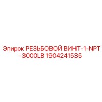 1904241535 РЕЗЬБОВОЙ ВИНТ-1-NPT-3000LB Epiroc