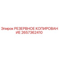 2657362410 РЕЗЕРВНОЕ КОПИРОВАНИЕ Epiroc