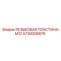 5730006876 РЕЗЬБОВАЯ ПЛАСТИНА-M12 Epiroc