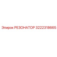 3222318665 РЕЗОНАТОР Epiroc