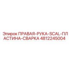 4812245004 ПРАВАЯ-РУКА-SCAL-ПЛАСТИНА-СВАРКА Epiroc