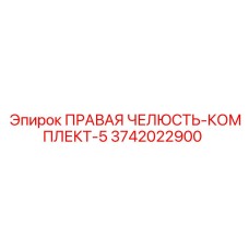 3742022900 ПРАВАЯ ЧЕЛЮСТЬ-КОМПЛЕКТ-5 Epiroc