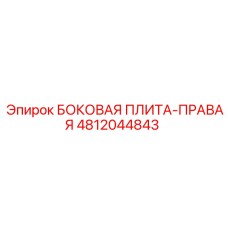4812044843 БОКОВАЯ ПЛИТА-ПРАВАЯ Epiroc