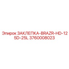 3760008023 ЗАКЛЕПКА-BRAZR-HD-125D-25L Epiroc