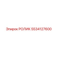 Коррозионностойкий ролик Эпирок 5534127600