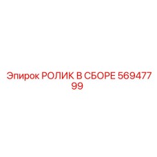 56947799 РОЛИК В СБОРЕ Epiroc