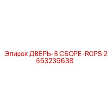 2653239638 ДВЕРЬ-В СБОРЕ-ROPS Epiroc