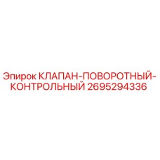 2695294336 КЛАПАН-ПОВОРОТНЫЙ-КОНТРОЛЬНЫЙ Epiroc