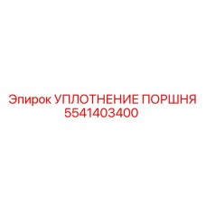 5541403400 УПЛОТНЕНИЕ ПОРШНЯ Epiroc