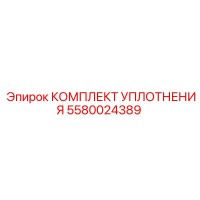5580024389 КОМПЛЕКТ УПЛОТНЕНИЯ Epiroc
