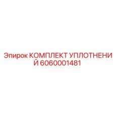 6060001481 КОМПЛЕКТ УПЛОТНЕНИЙ Epiroc